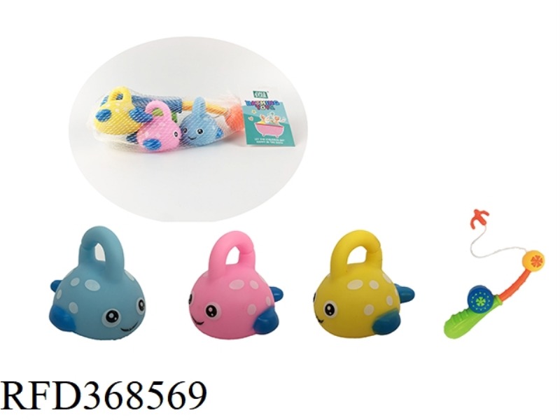 FISHING ROD SMALL FISH SET (VINYL BATH)