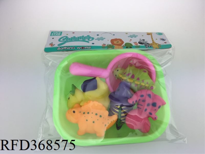 8-PIECE VINYL BATH TOY SET