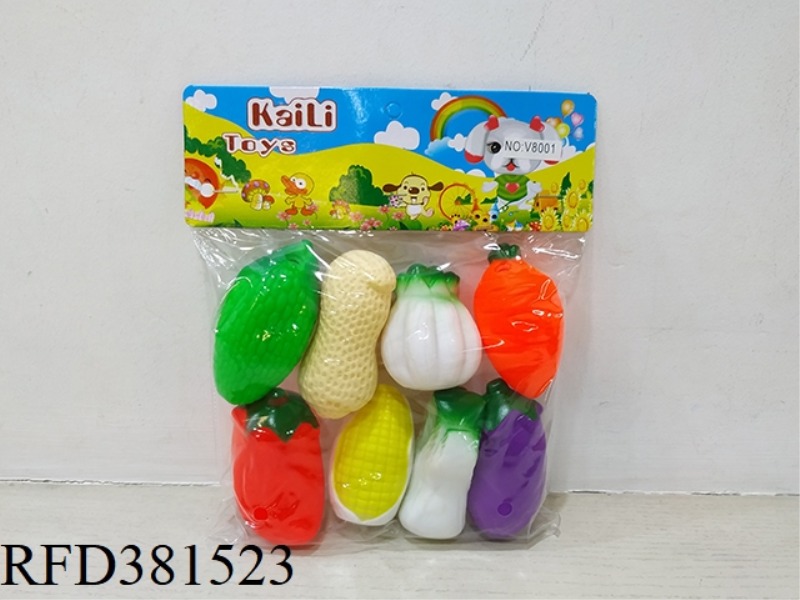 8 SLUSH-MOLDED VEGETABLES (ENVIRONMENTAL PROTECTION)