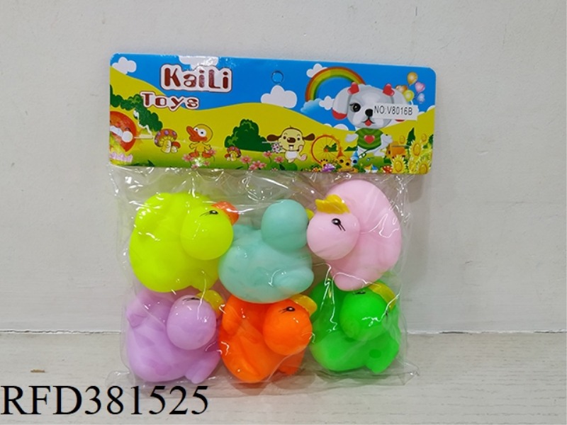 6 SLUSH-MOLDED DUCKS (ENVIRONMENTAL PROTECTION)