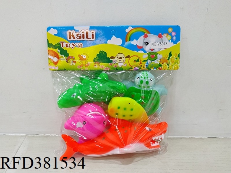 5 SLUSH-MOLDED ANIMALS (ENVIRONMENTAL PROTECTION)