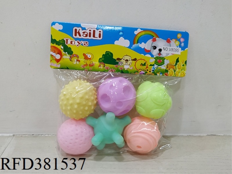 6 SLUSH MOLDING BALLS (ENVIRONMENTAL PROTECTION)