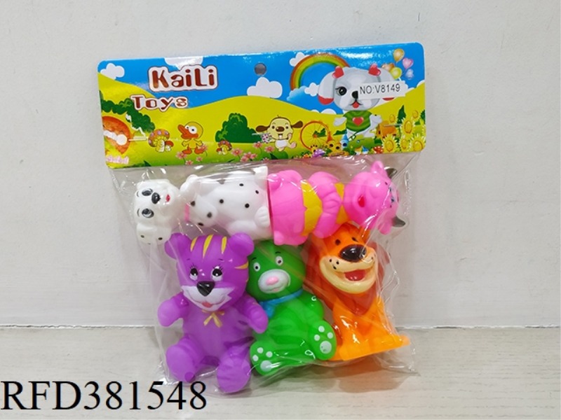 5 SLUSH-MOLDED ANIMALS (ENVIRONMENTAL PROTECTION)