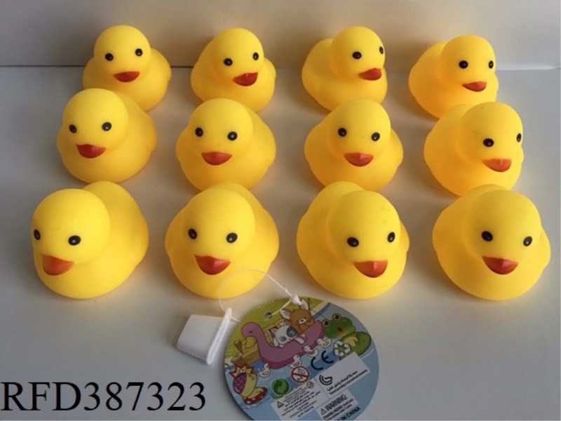 12 VINYL 6 CM SMALL YELLOW DUCKS
