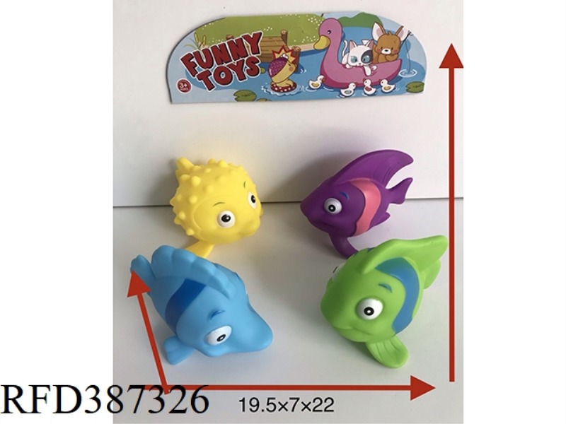 FOUR TYPES OF VINYL FISH