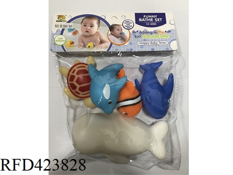 SLUSH-MOLDED DOLL WITH ANIMALS