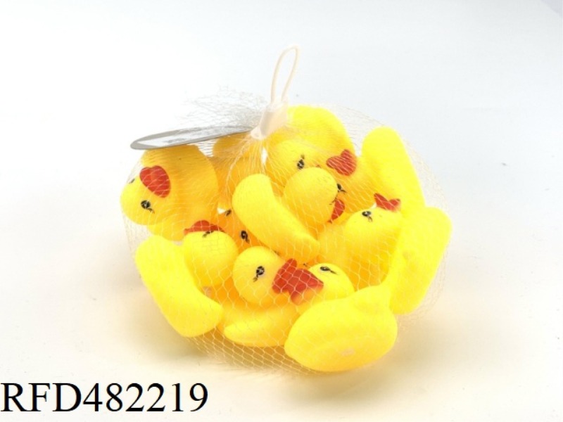 BATHROOM WATER ENAMEL 12 SMALL AND MEDIUM YELLOW DUCKS