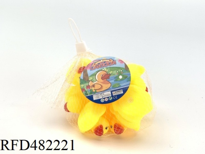 BATHROOM WATER ENAMEL LITTLE YELLOW DUCK 12PCS