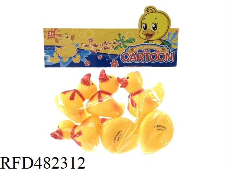 INDOOR WATER ENAMEL RED SCARF DUCK 6PCS