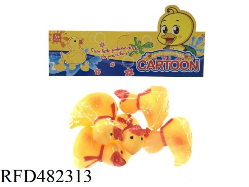 INDOOR WATER ENAMEL RED SCARF DUCK 5PCS
