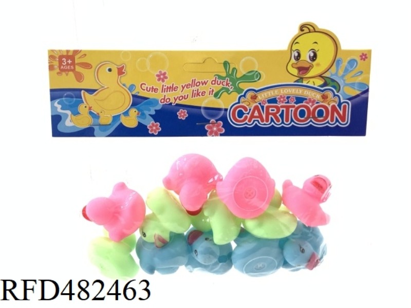 BATHROOM WATER ENAMEL DUCK 3 COLORS PACK OF 12