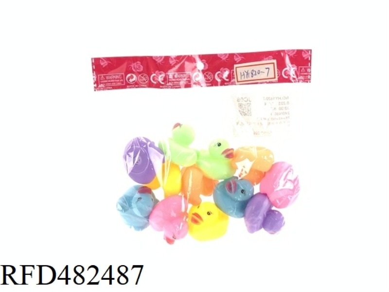 BATHROOM WATER ENAMEL DUCK MINI DUCK 12PCS 6 COLORS MIXED