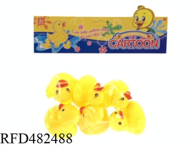 BATHROOM WATER ENAMEL DUCK TWO MIXED PACK OF 6
