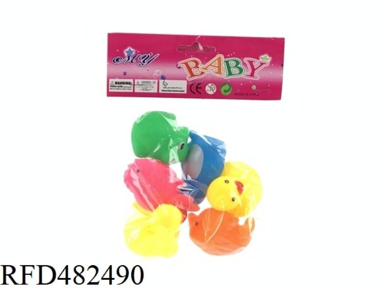 BATHROOM WATER ENAMEL DUCKS 6 RANDOM MIXED PACKS