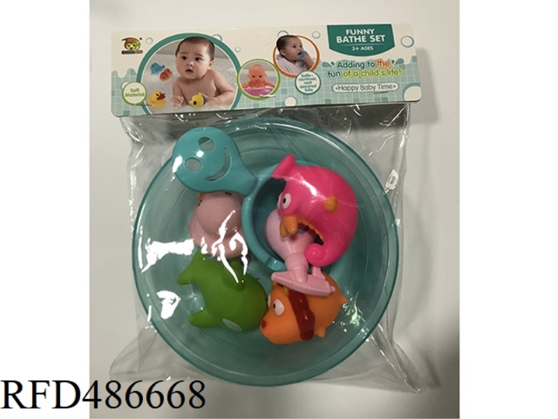 19 ROUND BASIN WITH GLUE ANIMAL