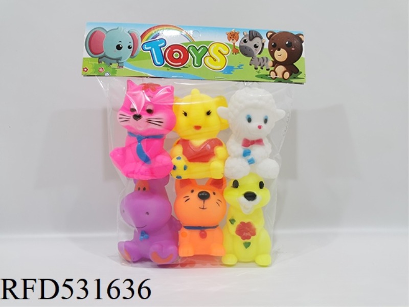 SIX POND ANIMALS
