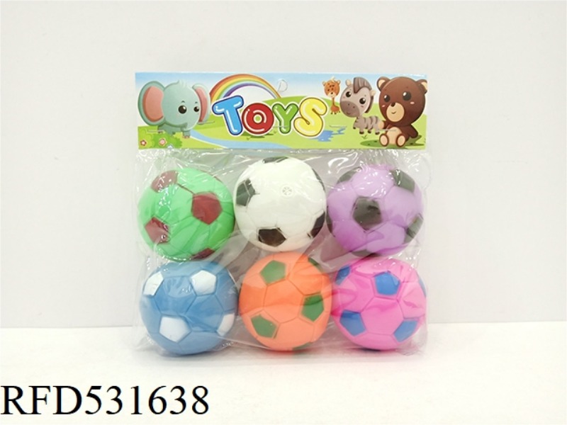 SIX RUBBER BALL