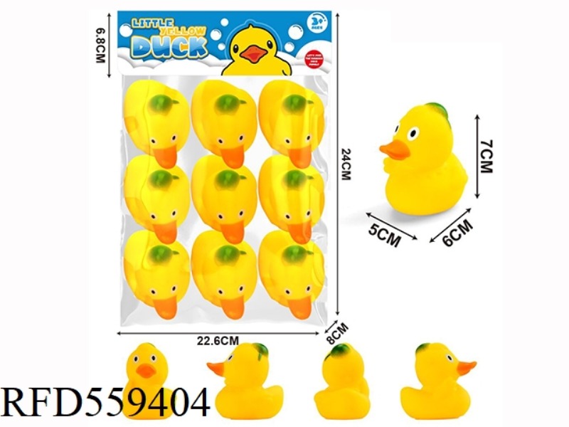 9PCS 7 CM MEDIUM WATER DUCKS