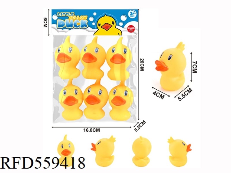 6PCS 8.1CM DUCKLINGS