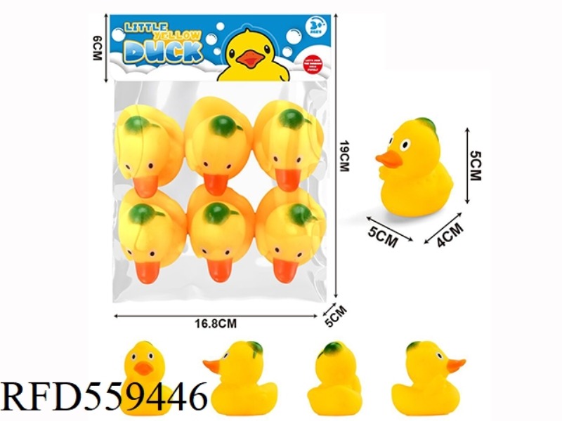 6PCS 5.5CM YELLOW DUCKS