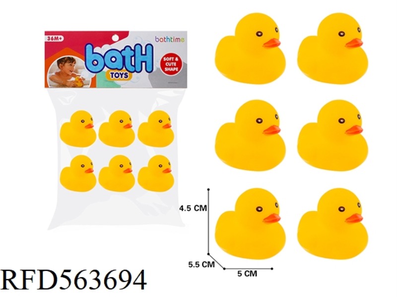 CARTOON VINYL KNEADING ANIMAL RHUBARB DUCK TRUMPET (6 PCS)
