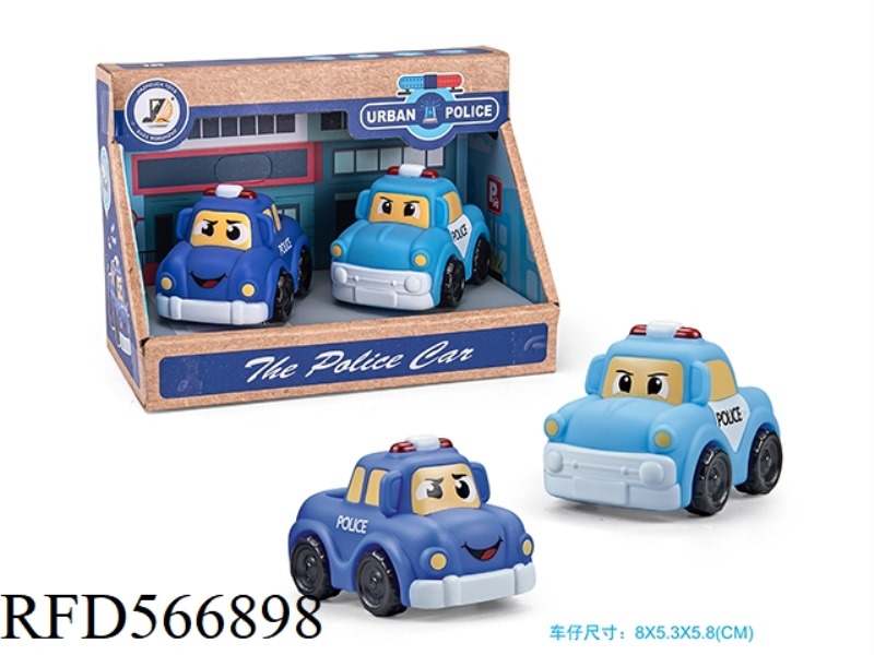 POLICE VINYL CAR (TAXI) 2PCS