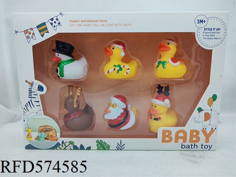 6 WHISTLE CHRISTMAS DUCK SPLASH BOX SETS