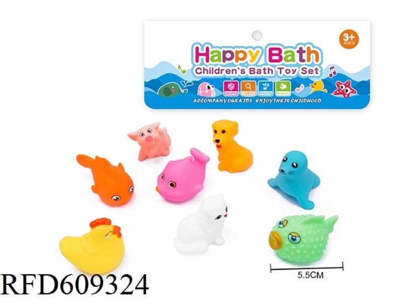 ENVIRONMENTAL WHISTLE ANIMAL EIGHT PACK