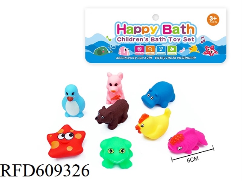 ENVIRONMENTAL WHISTLE ANIMAL EIGHT PACK