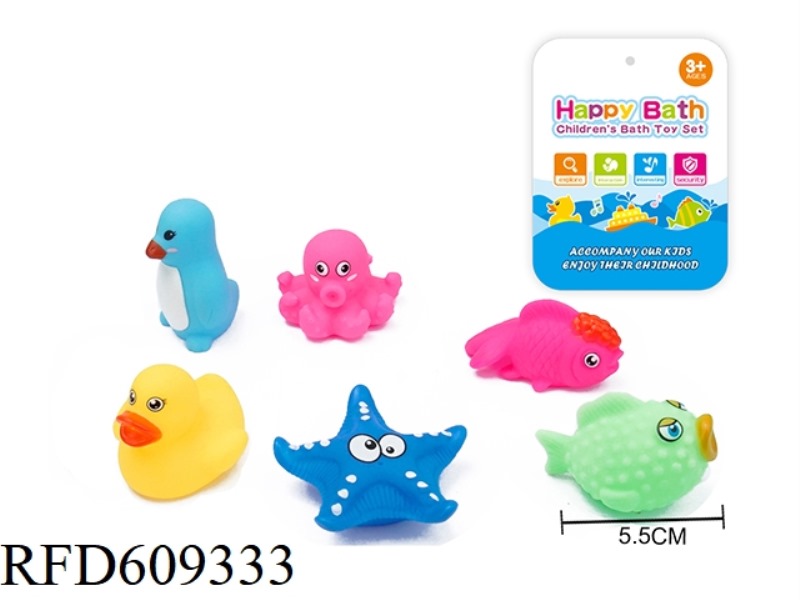 ENVIRONMENTAL WHISTLE ANIMAL SIX PACK