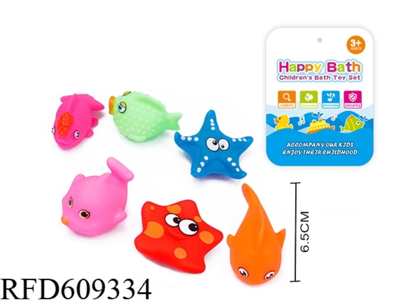 ENVIRONMENTAL WHISTLE ANIMAL SIX PACK