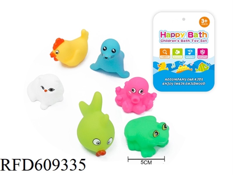 ENVIRONMENTAL WHISTLE ANIMAL SIX PACK