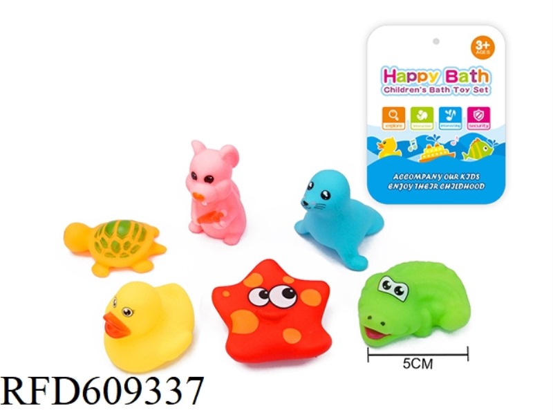 ENVIRONMENTAL WHISTLE ANIMAL SIX PACK