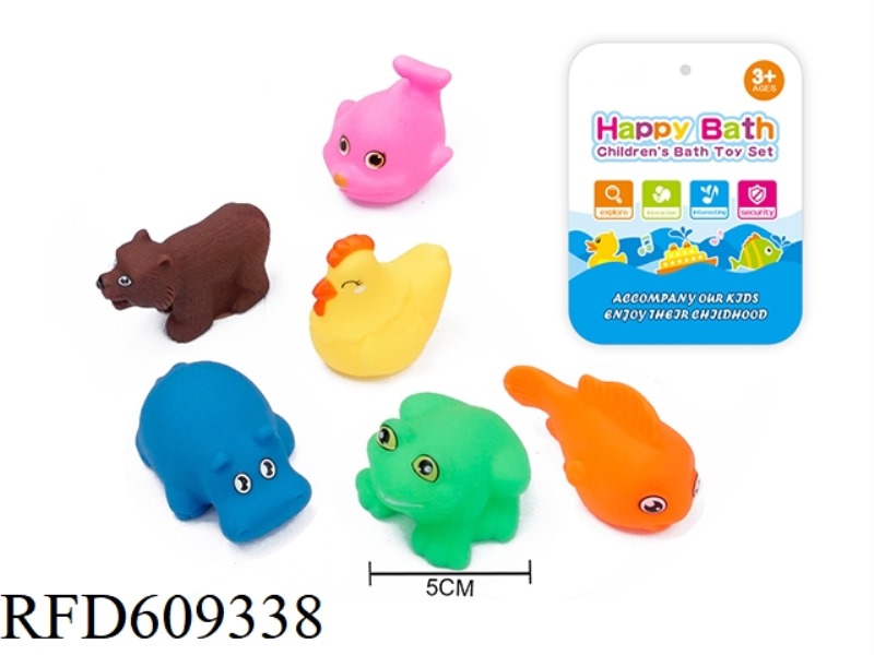 ENVIRONMENTAL WHISTLE ANIMAL SIX PACK