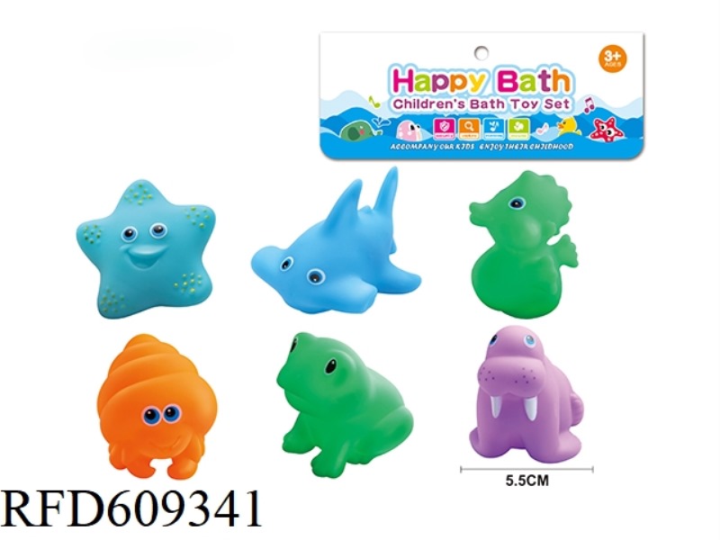 ENVIRONMENTAL WHISTLE ANIMAL SIX PACK