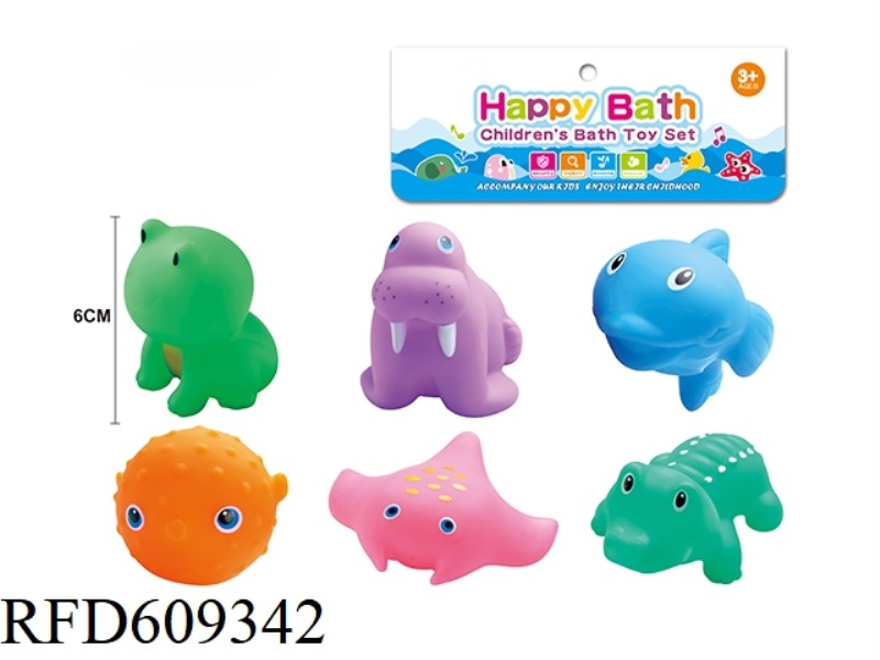 ENVIRONMENTAL WHISTLE ANIMAL SIX PACK
