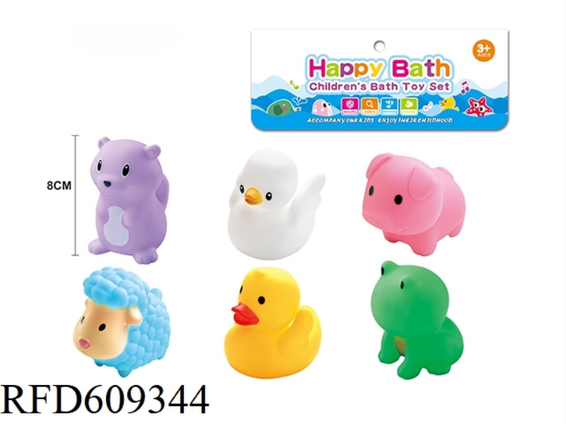 ENVIRONMENTAL WHISTLE ANIMAL SIX PACK