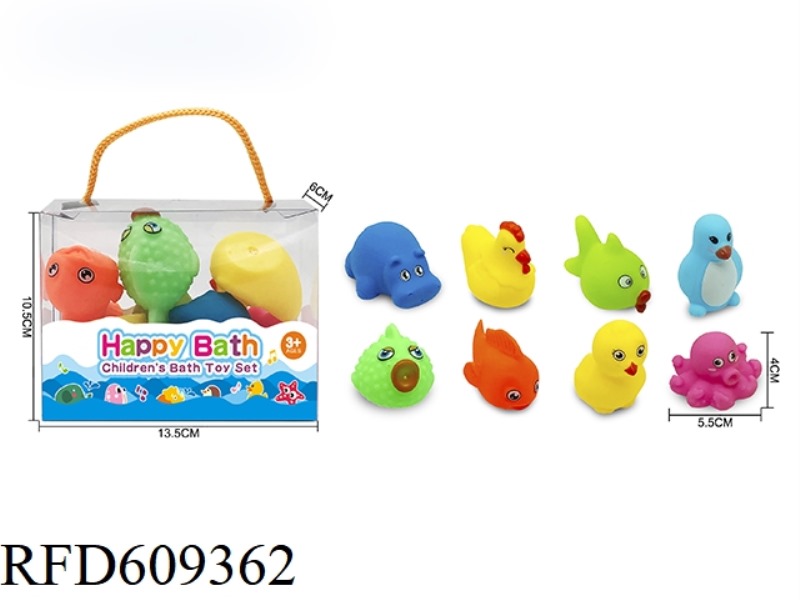 ENVIRONMENTAL WHISTLE ANIMAL EIGHT PACK