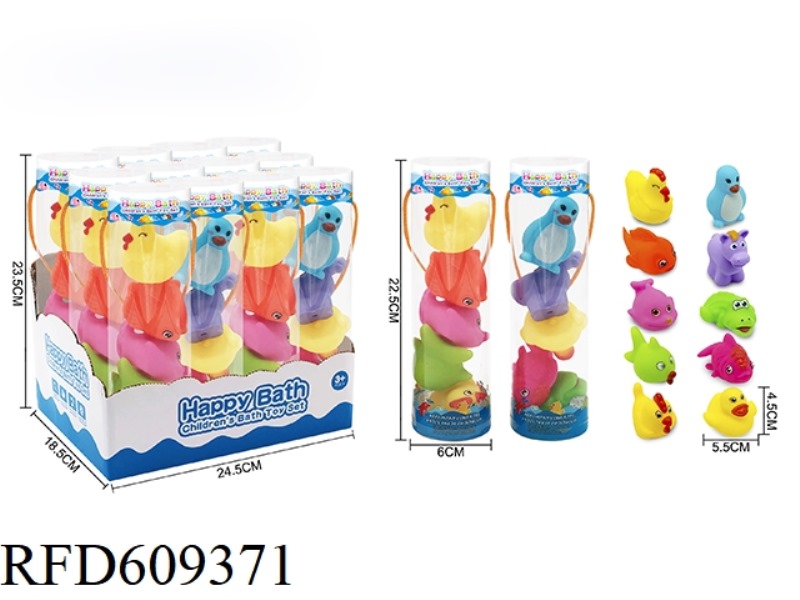 ENVIRONMENTAL WHISTLE ANIMAL FIVE PACK 12PCS