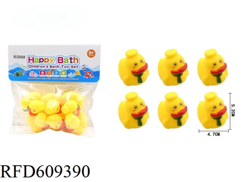 6CM ENVIRONMENTAL SCARF DUCK SIX