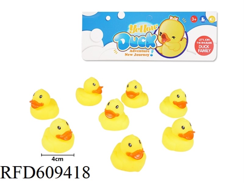 4CM FLAT-BILLED DUCK IN EIGHT PIECES