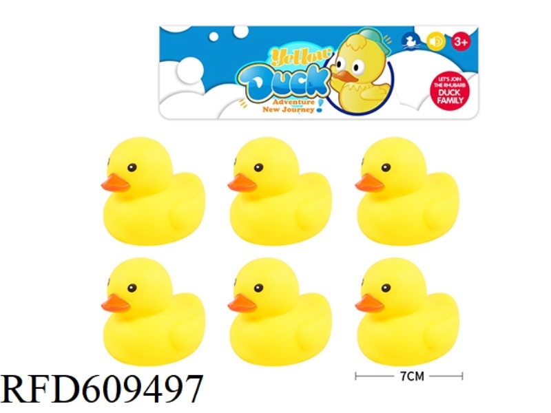 7CM YELLOW DUCK SIX