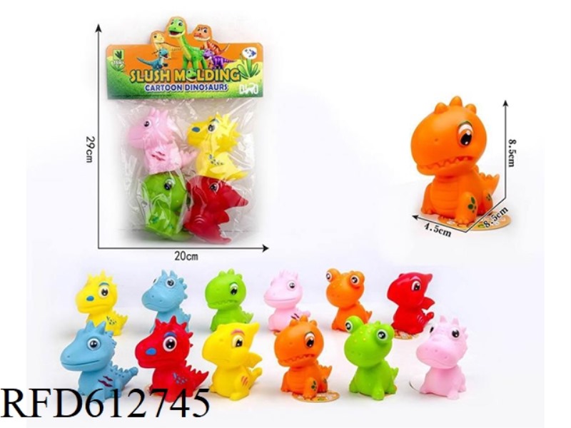 VINYL DINOSAUR 4PCS
