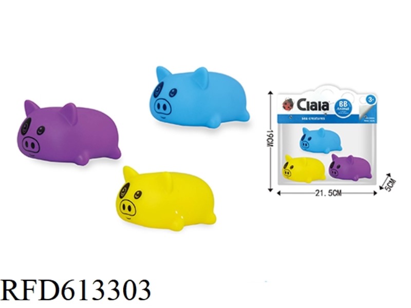 3 COLOR VINYL PIG