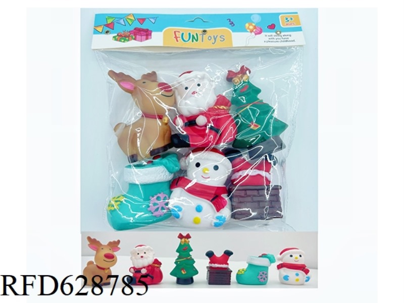 VINYL CHRISTMAS SANTA CLAUS