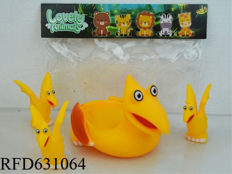 VINYL PLAYING WITH WATER CARTOON ANIMALS
