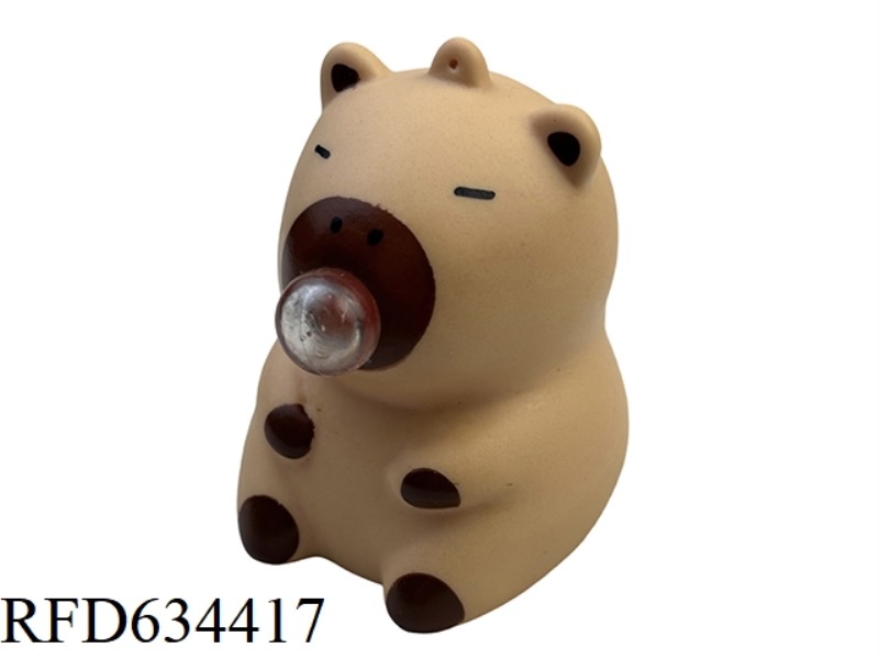 VINYL GLUE SPITTING BUBBLES KAPIBARA