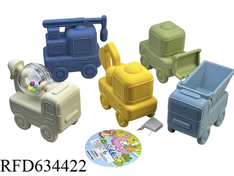 SILICONE ENGINEERING VEHICLE FOR BATHROOM WATER PLAY
