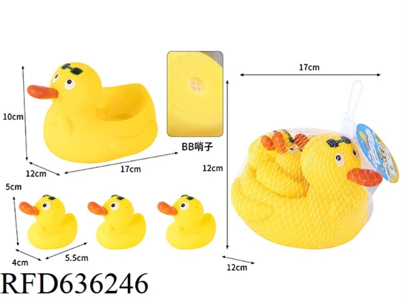 THE LONG-BILLED DUCK DRAGS THREE
