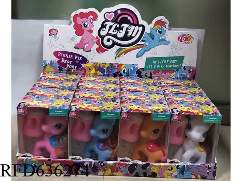 CROWN HORSE + BABY BOTTLE 16PCS